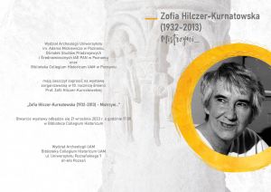 Wystawa pt. Zofia Hilczer-Kurnatowska (1932-2013) Mistrzyni...
